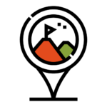 Map marker icon – location pin symbol for coffee shop or specialty coffee origin