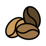 Close-up of roasted coffee beans – fresh specialty Arabica coffee ready for brewing