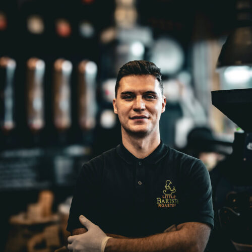 Ali the barista at Little Barista – preparing coffee in a friendly specialty café environment